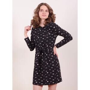 Meta Traders Abby Long Dleeve Dress - Onyx Eyes - Large, NEW